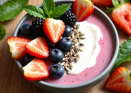 Smoothie bowl healthy breakfast