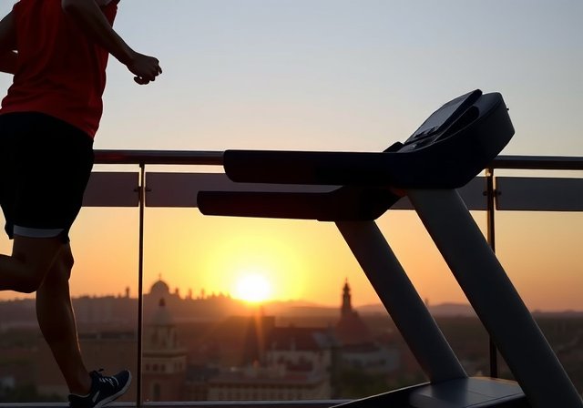 Beginner exercising in modern gym Seville